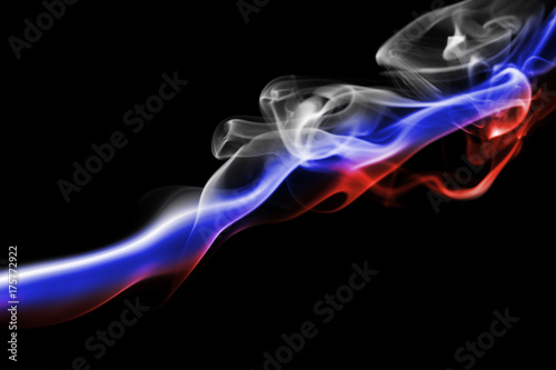 Russia national smoke flag