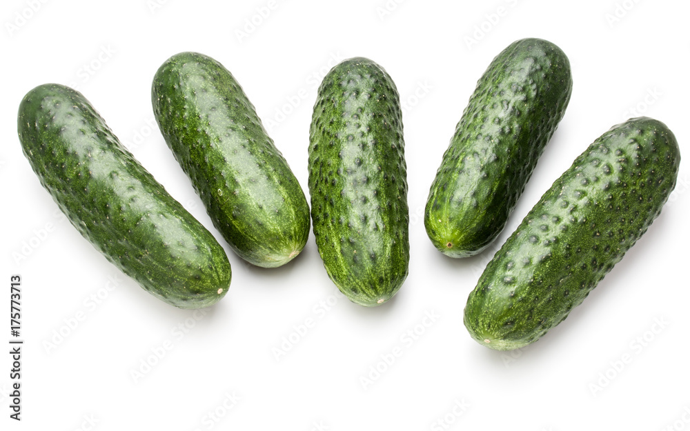 Cucumber vegetable isolated on white background cutout Cucumber vegetable isolated on white background cutout