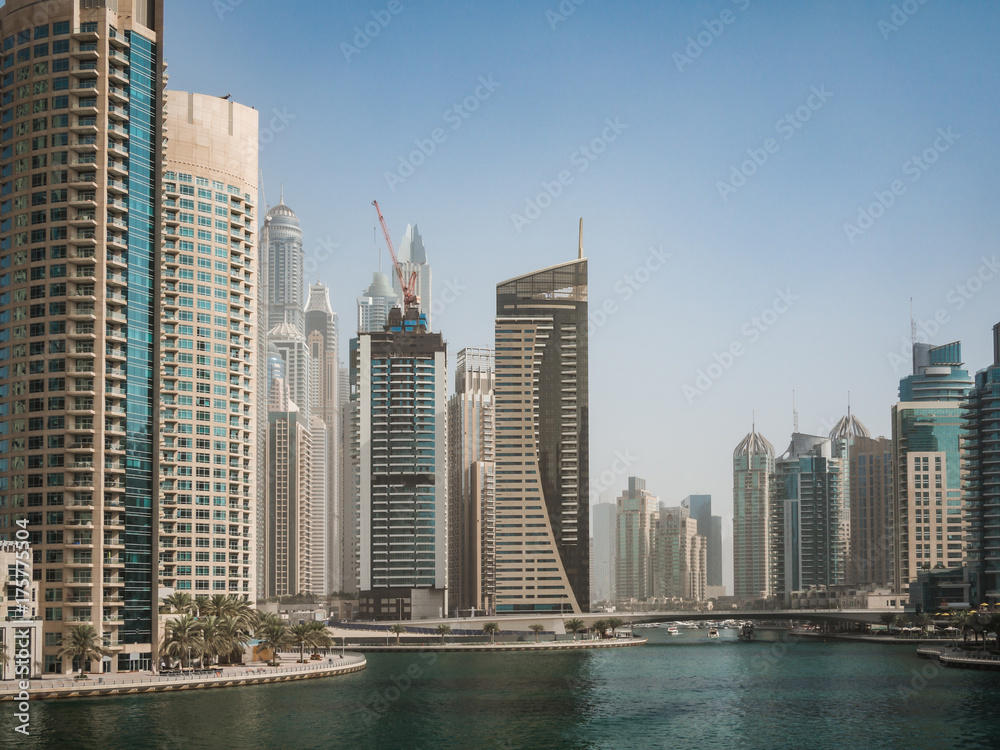 Skyscrapers at Dubai Marina, UAE