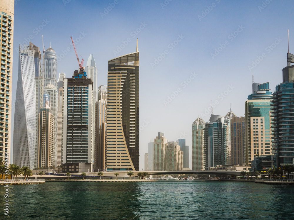 Obraz premium Skyscrapers at Dubai Marina, UAE