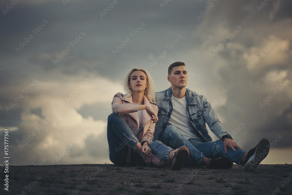 beautiful blonde girl with boyfriend beautiful blonde girl with boyfriend