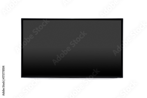 фотографія Television, tv screen mockup front view isolated