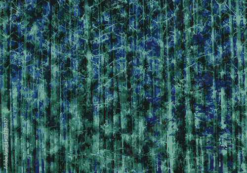grunge scary dark wood forest vector abstract background