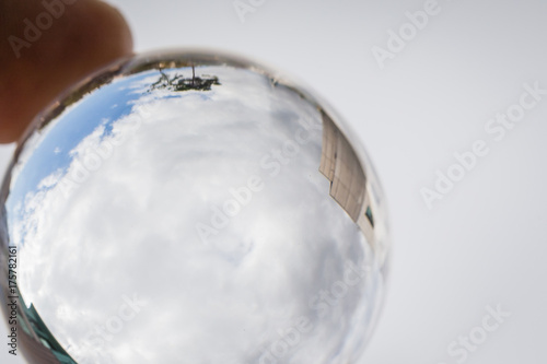 The sky reflected in the crystal ball