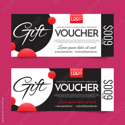 Gift Voucher Vector background