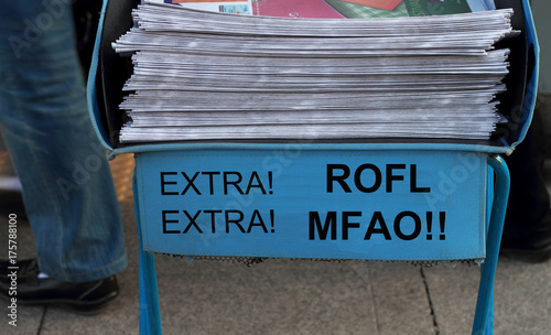 MFAO and ROFL are abbreviation in text messaging photo