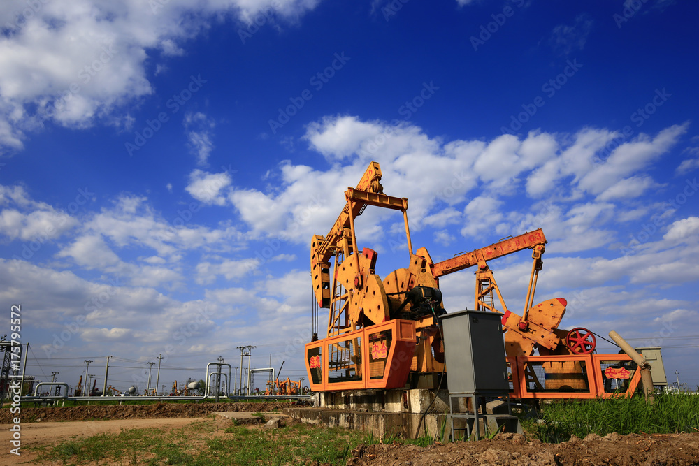 The oil pump, industrial equipment The oil pump, industrial equipment