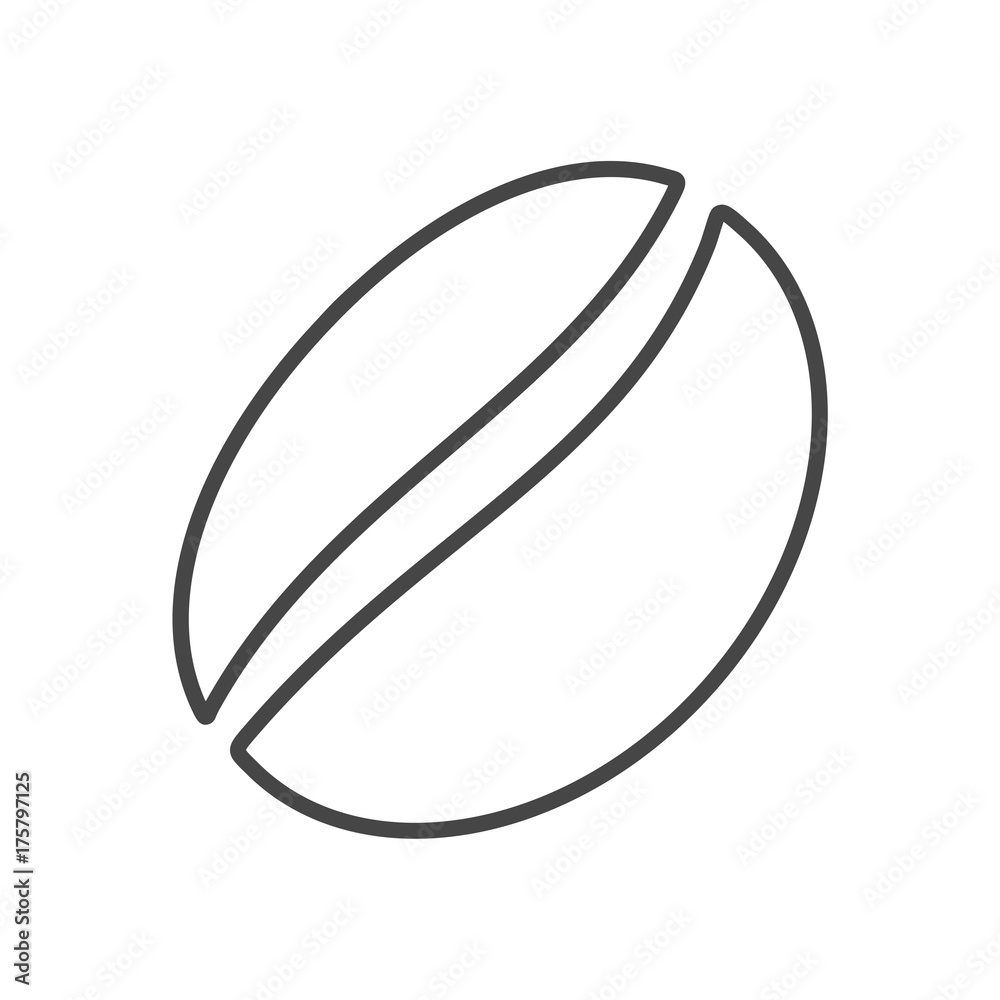 Coffee bean line icon Coffee bean line icon