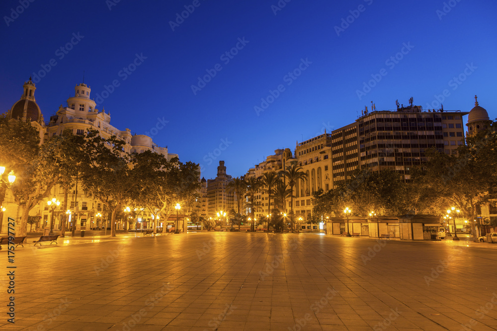 Plaza del Ayuntamiento in Valencia