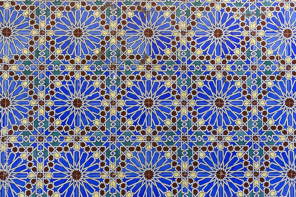 Tiles by Cathedral of St Mary the Crowned in Gibraltar