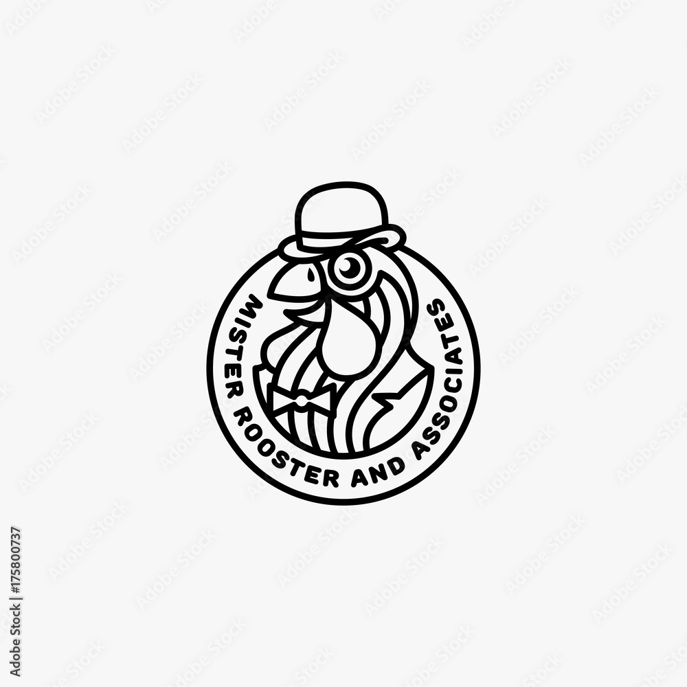Obraz premium Rooster logo