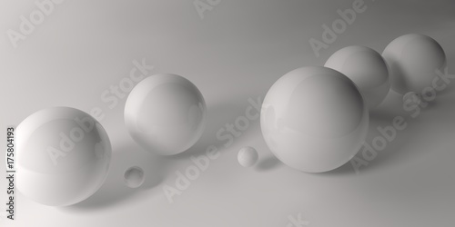Abstract 3d shapes on background. 3d image. 3d rendering. © marie_tatiant