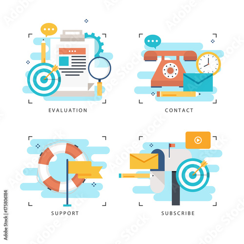 Customer service, customer assistance flat vector illustration. Technical support, online help, call center concept for web banner, business presentation, advertising material