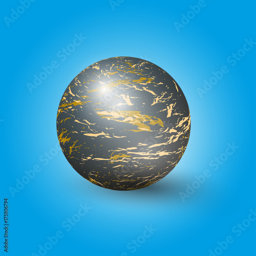3D sphere as logo or business concept. Vector illustration EPS10