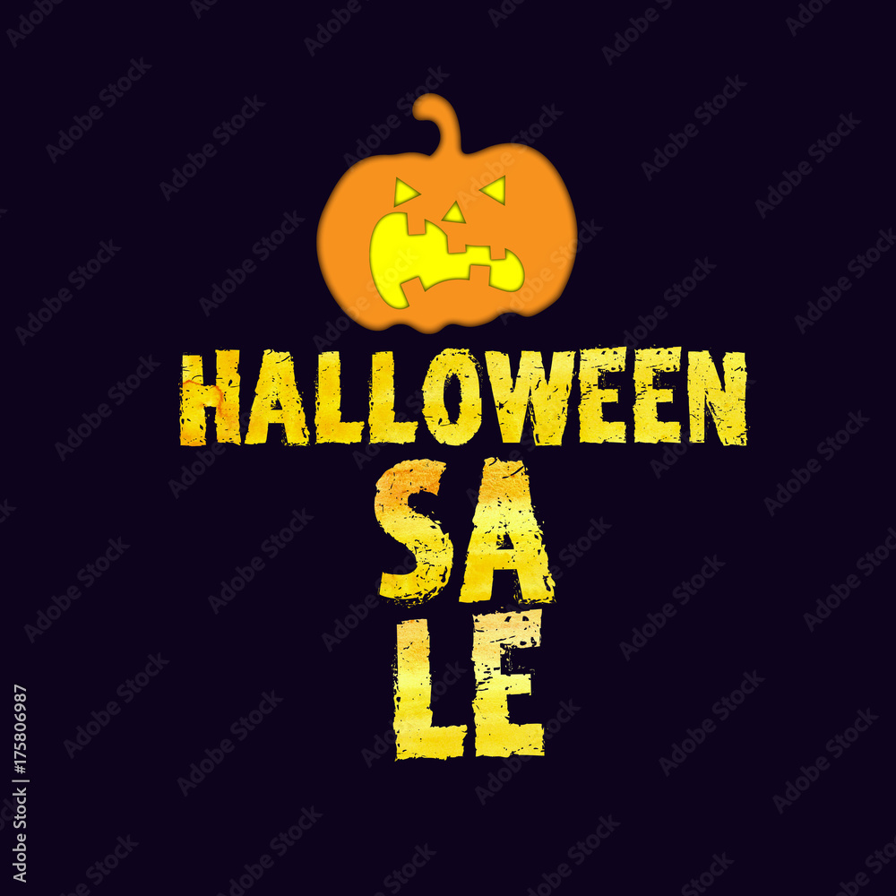 jack o lantern sale card jack o lantern sale card