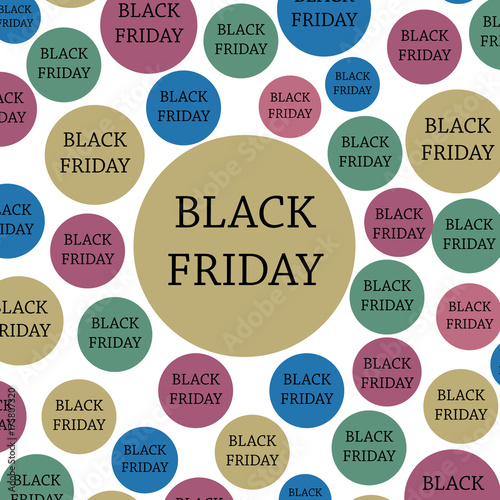 Black friday. Banner, template colorful background