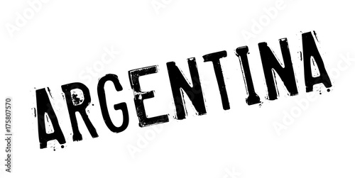 Argentina rubber stamp. Grunge design with dust scratches. Effects can be easily removed for a clean, crisp look. Color is easily changed.