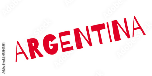 Argentina rubber stamp. Grunge design with dust scratches. Effects can be easily removed for a clean, crisp look. Color is easily changed.