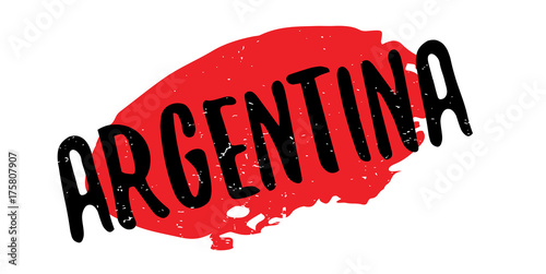 Argentina rubber stamp. Grunge design with dust scratches. Effects can be easily removed for a clean, crisp look. Color is easily changed.
