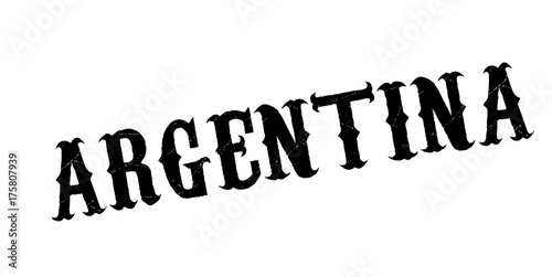 Argentina rubber stamp. Grunge design with dust scratches. Effects can be easily removed for a clean, crisp look. Color is easily changed.