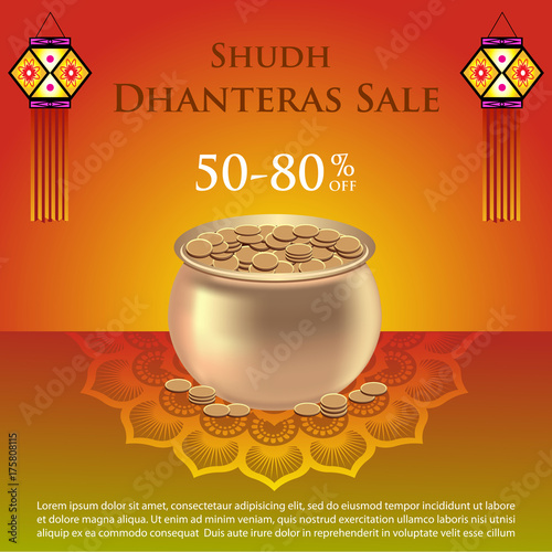Indian Dhanteras Festival Background