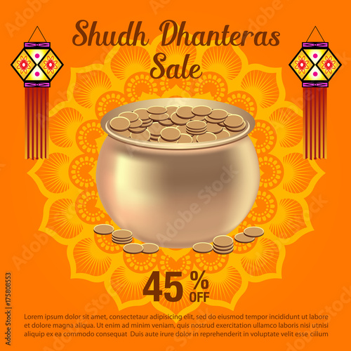 Indian Dhanteras Festival Background