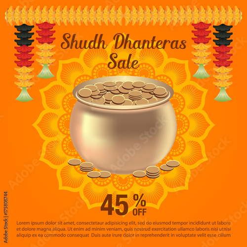 Indian Dhanteras Festival Background