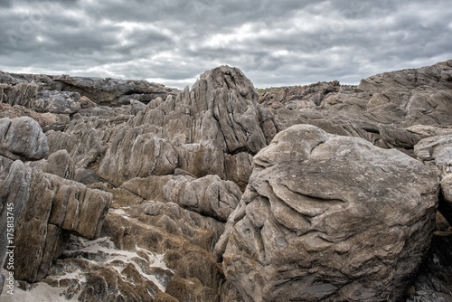 vivonne bay kangaroo island landscape volcanic rocks on the sea photo