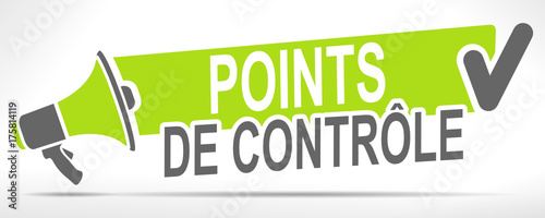 points de contrôle sur mégaphone