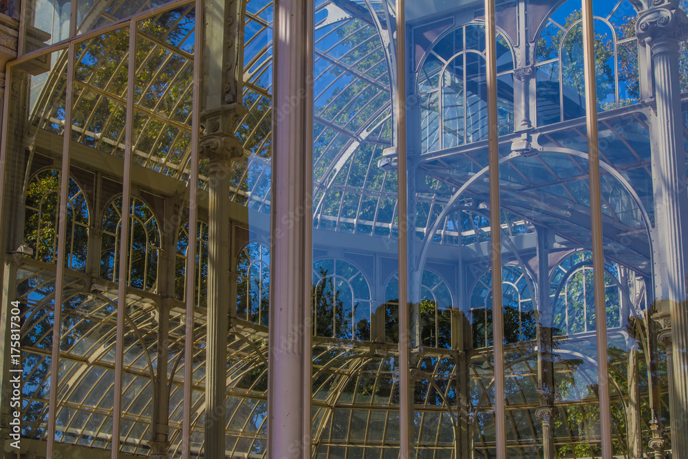 The Crystal Palace in the Retiro Park in Madrid The Crystal Palace in the Retiro Park in Madrid