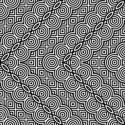 Design seamless monochrome zigzag pattern