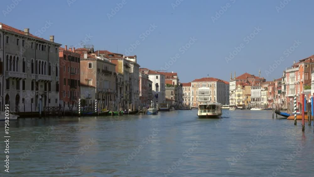 View of Venice from a boat sailing along the Grand Canal, Italy, 4k
View of Venice from a boat sailing along the Grand Canal, Italy, 4k