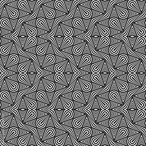 Design seamless monochrome zigzag pattern
