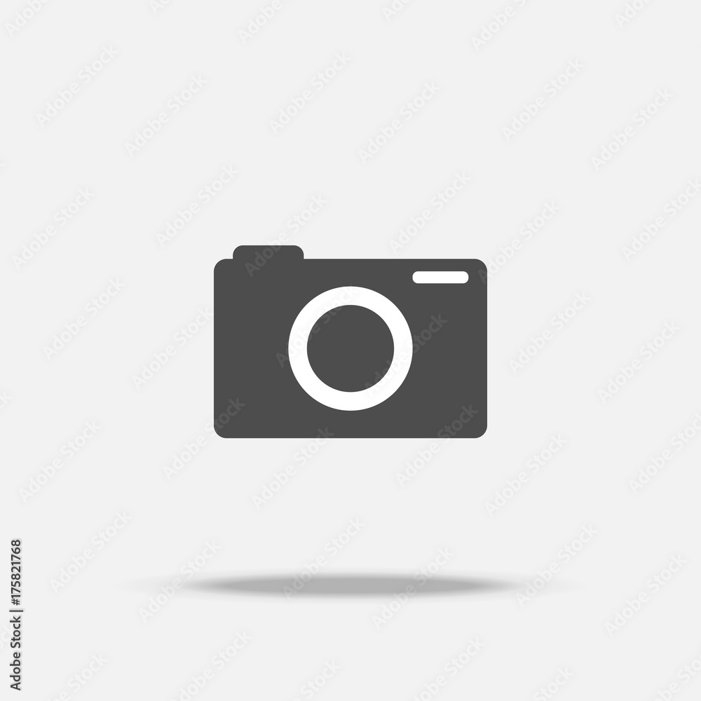 Digital Camera Flat design icon vector Digital Camera Flat design icon vector