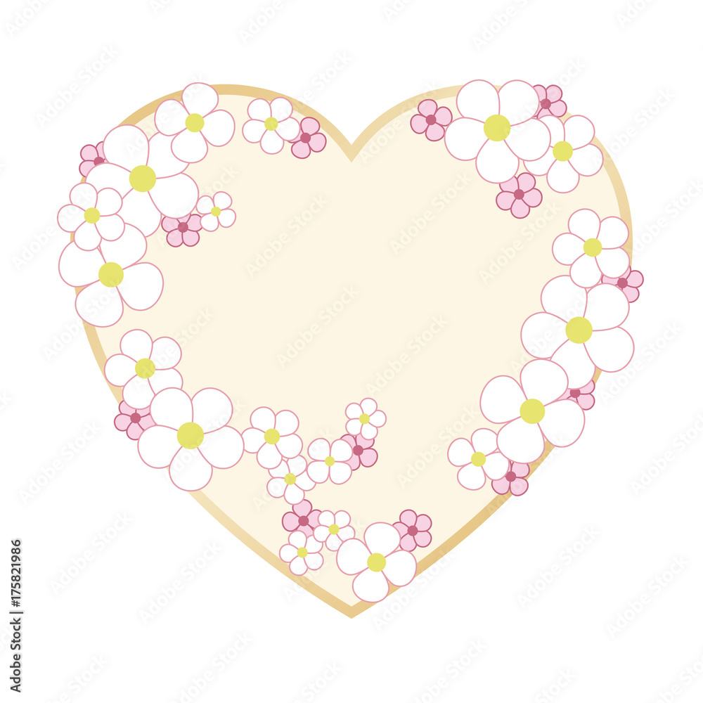Delicate floral pattern with pink and white flowers. Vector template is suitable for greeting cards, invitations and posters..