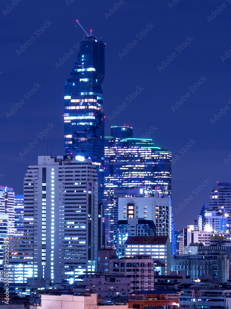 Fototapeta premium Cityscape Night light 9