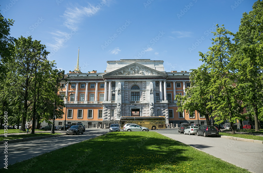 St. Michael's Castle, also called the Mikhailovsky Castle or the Engineers' Castle, a former royal residence in St. Petersburg