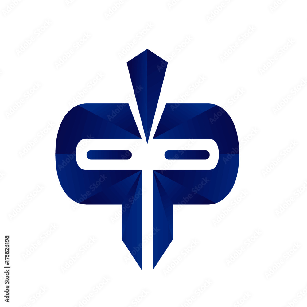 Obraz premium p logo