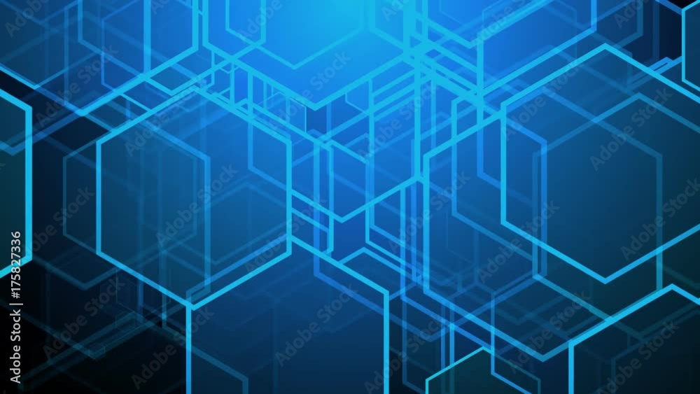 blue hexagons