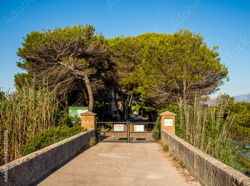 Obraz na płótnie Entrance gate to S'Albufera Natural Park near Alcudia w salonie
