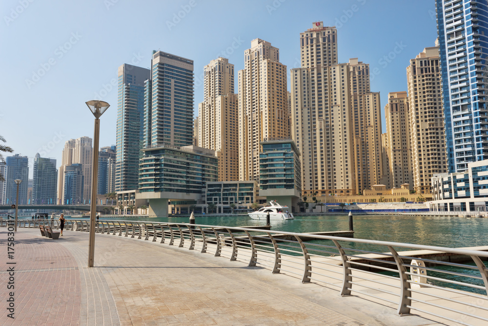  Modern buildings in Dubai Marina