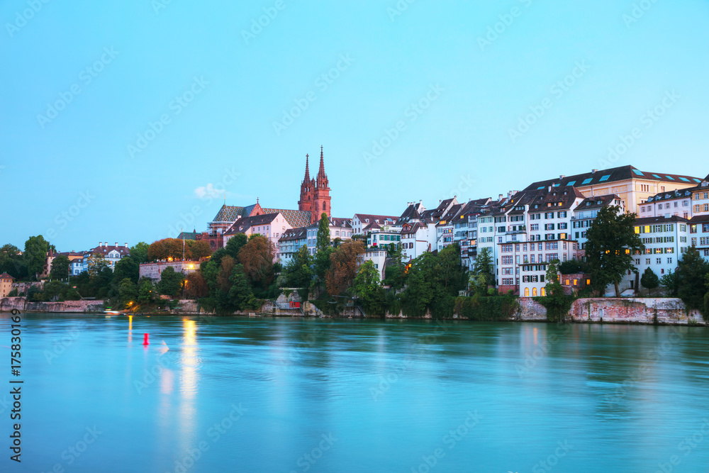 Basel cityscape in Switzerland