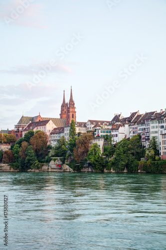 Obraz na płótnie Basel cityscape in Switzerland w salonie
