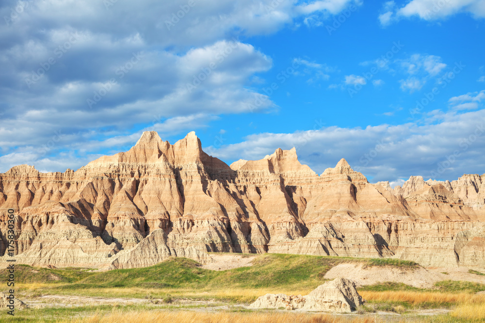 Scenic view at Badlands National Park, South Dakota, USA