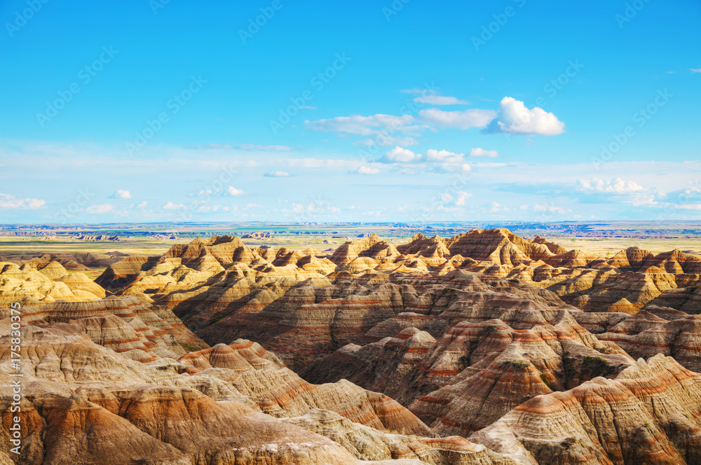 Scenic view at Badlands National Park, South Dakota, USA