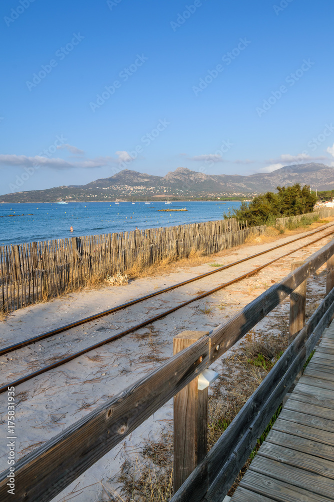 Corsica - Calvi Beach and Railway