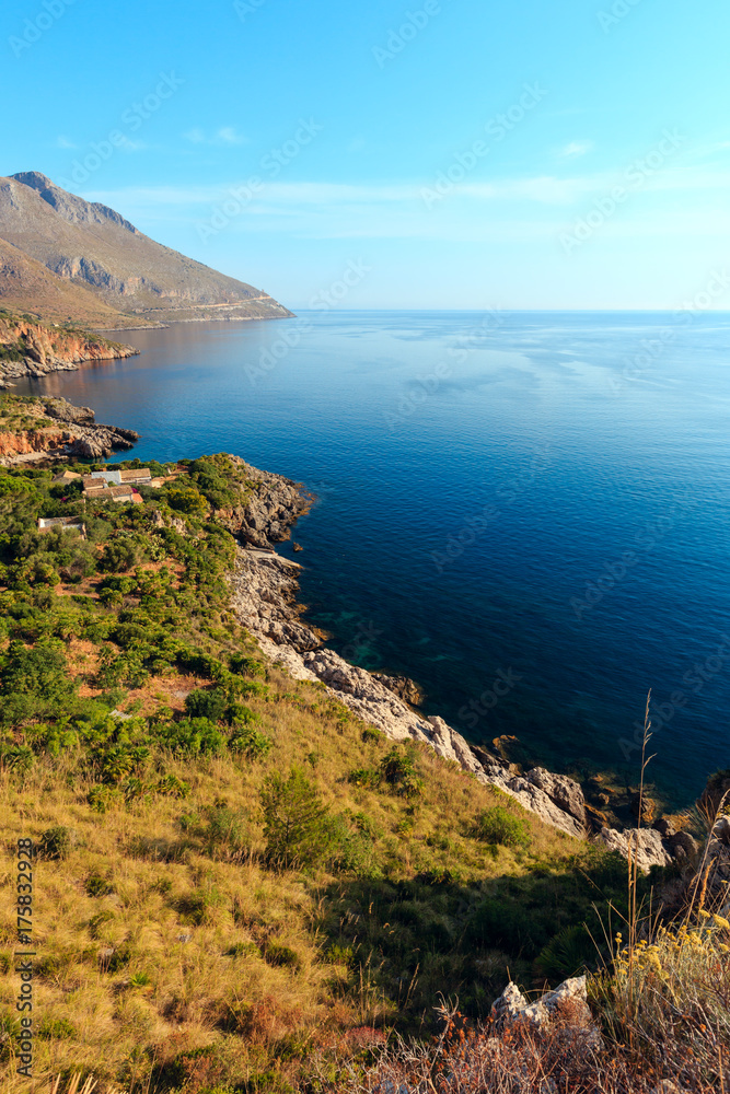 Fototapeta premium Zingaro sea coast, Sicily, Italy