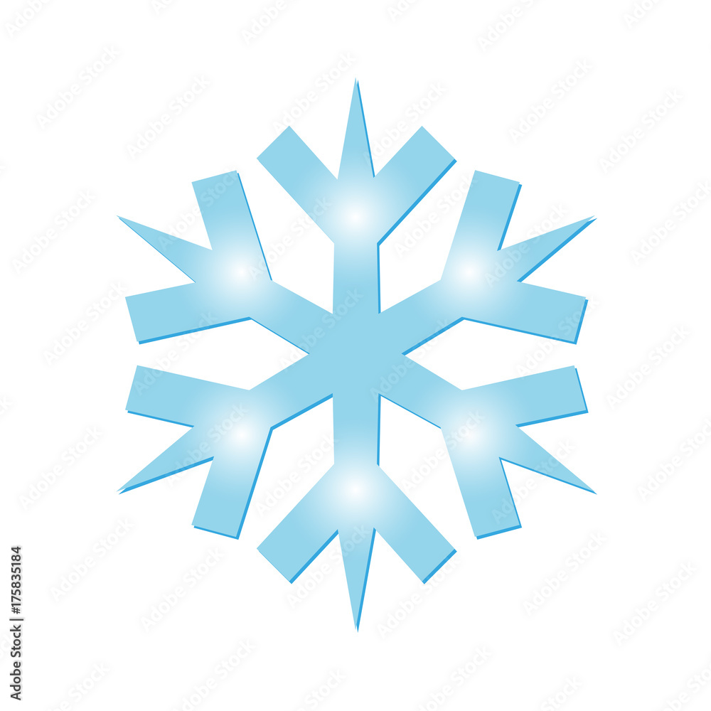 Eiskristalle, Schneeflocke zur Weihnachtsdekoration,
Schnee, Winter, Symbol in der Adventszeit,
Vektor Illustration isoliert auf weißem Hintergrund,