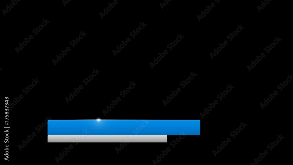 Lower Third Alpha Channel Blue White