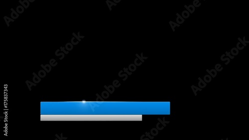 Lower Third Alpha Channel Blue White